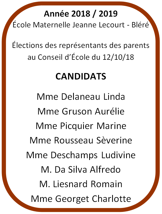 candidats 2018